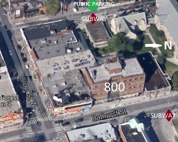 Arial view Toronto Notary Public building
